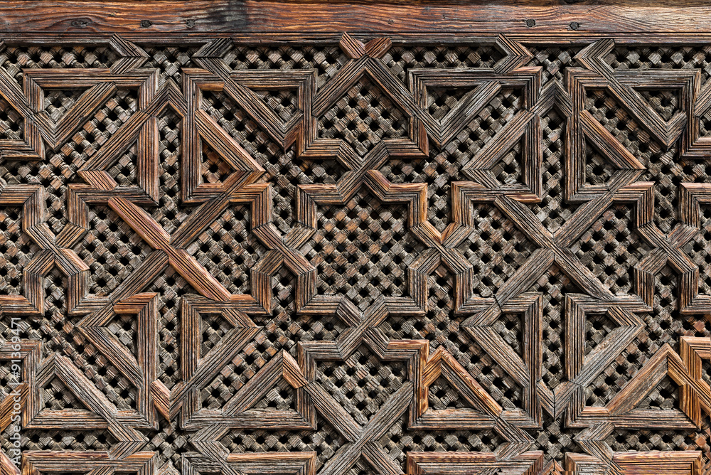 The craft wooden of wall of Bau Inania Merdasa