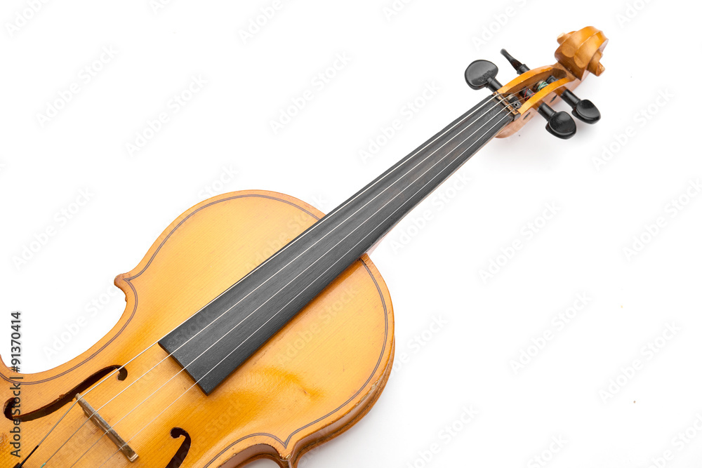 Fototapeta premium violin on white background