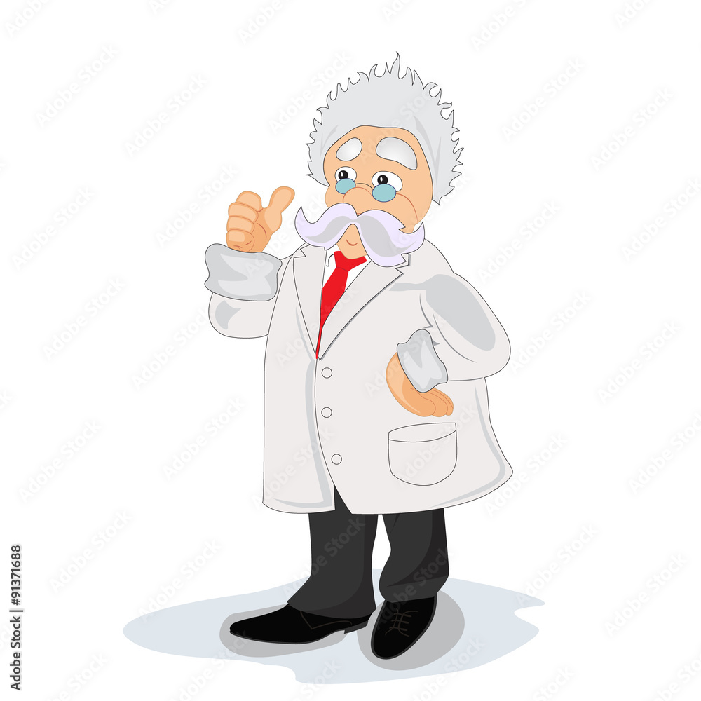 Professor, education and science concept, vector illustration in flat design for web sites, Infographic design Professor, education and science concept, vector illustration in flat design for web sites, Infographic design