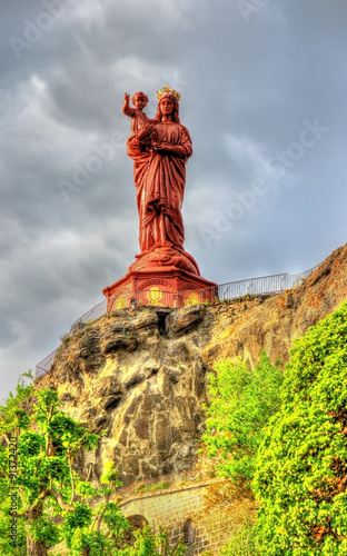 The statue of Notre-Dame of France in Le Puy-en-Velay photo