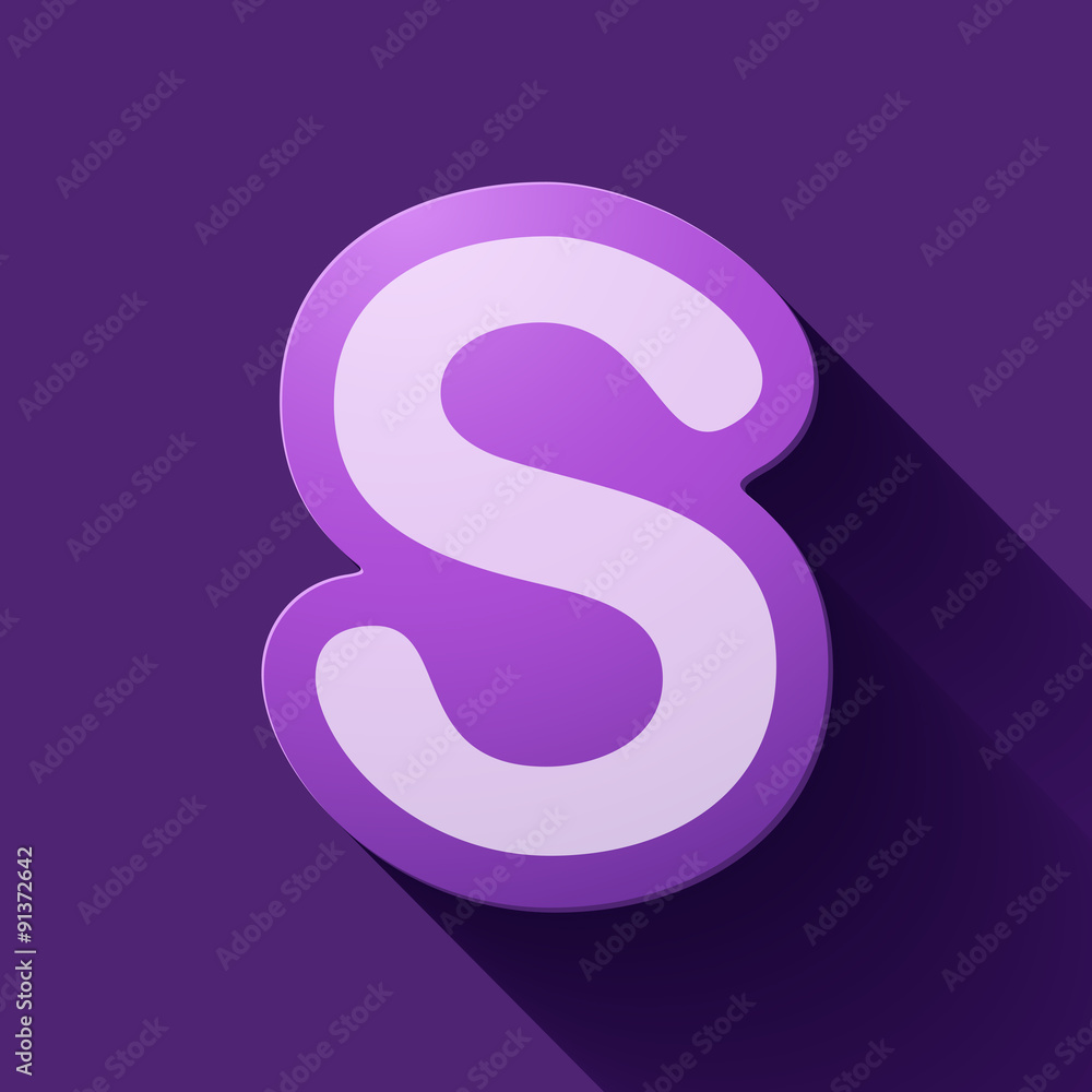 Obraz premium Volume icons alphabet: S