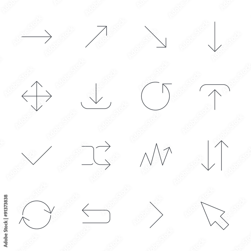 Arrow download, refresh and fullscreen symbols. Arrow download, refresh and fullscreen symbols.