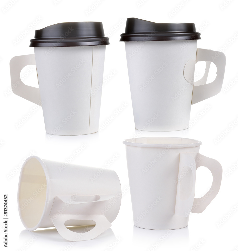 paper cup for coffee isolated on white background paper cup for coffee isolated on white background