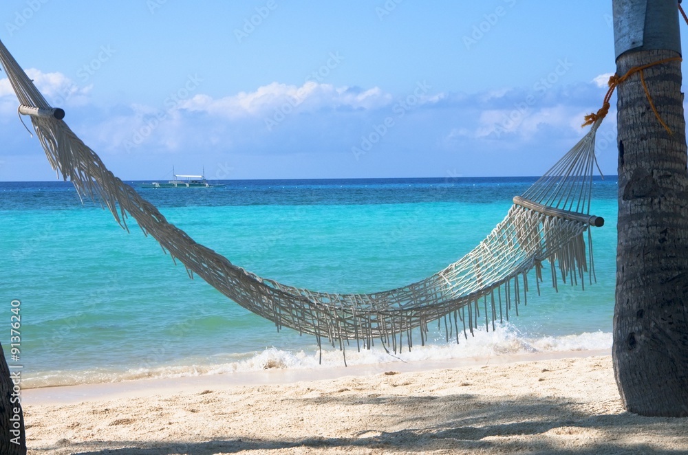 Obraz premium ビーチのハンモック
