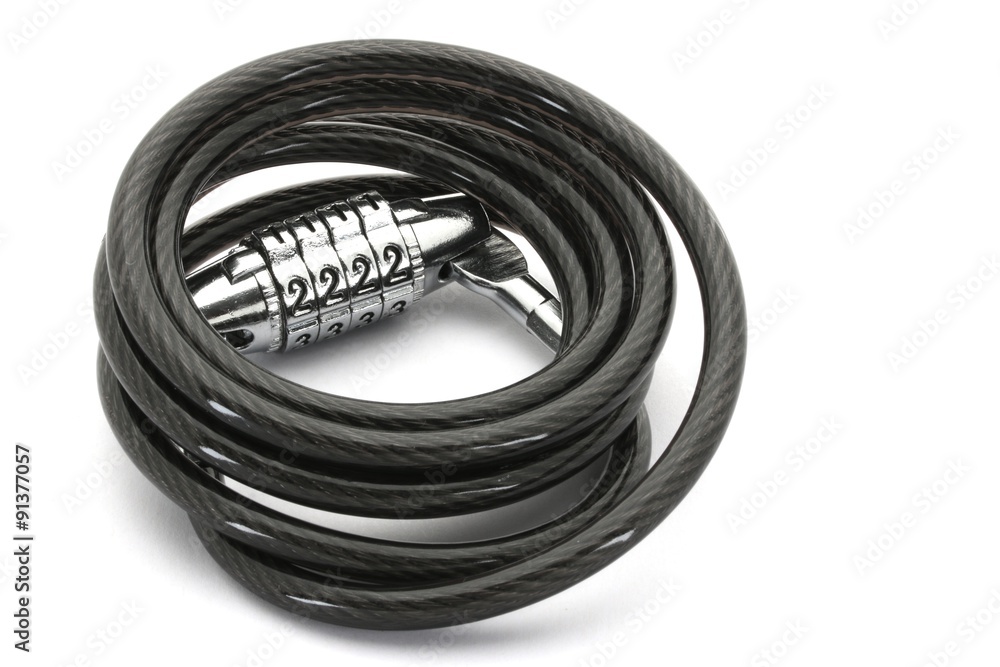 Bicycle Lock on White Background Bicycle Lock on White Background