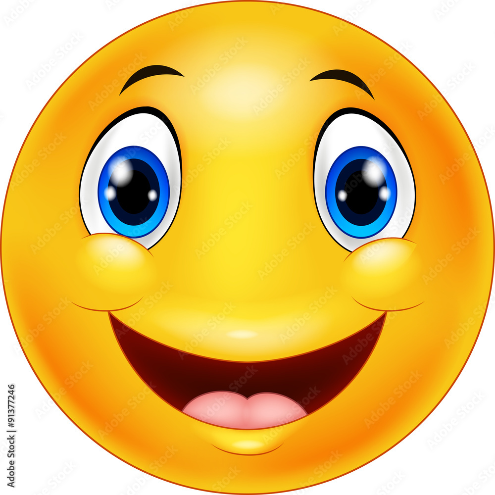 Happy cartoon emoticon Happy cartoon emoticon