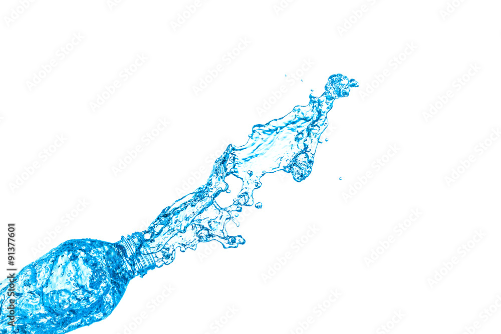 Water pours out of the bottle Water pours out of the bottle