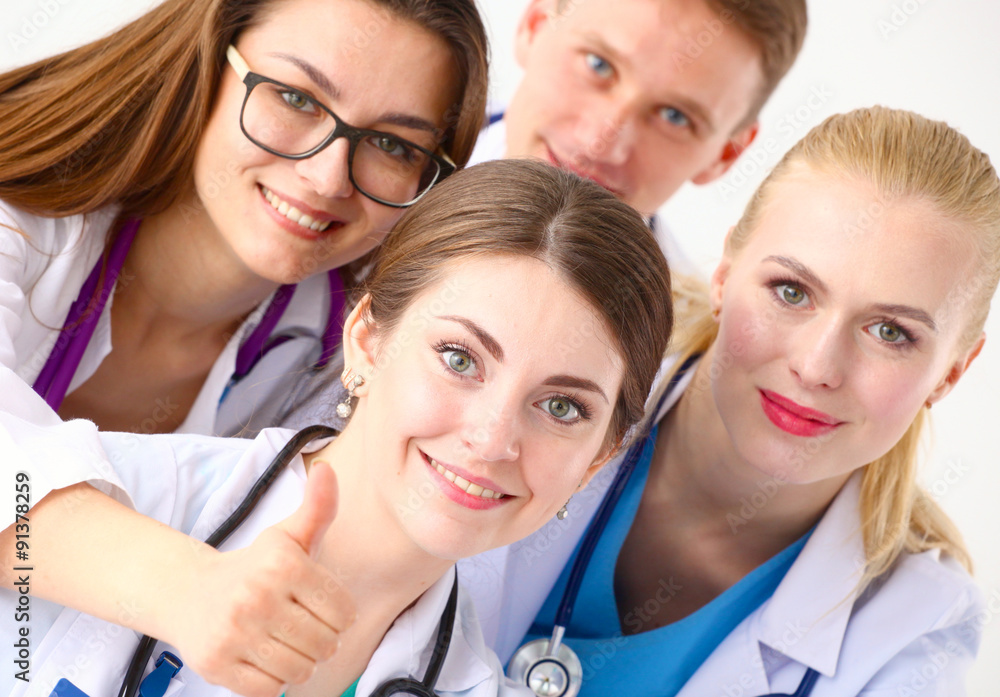 Confident team of young doctors willing to work Confident team of young doctors willing to work