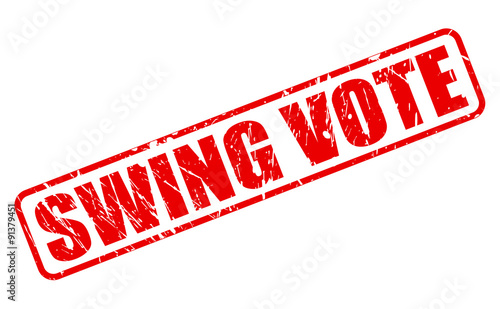 Swing Vote red stamp text