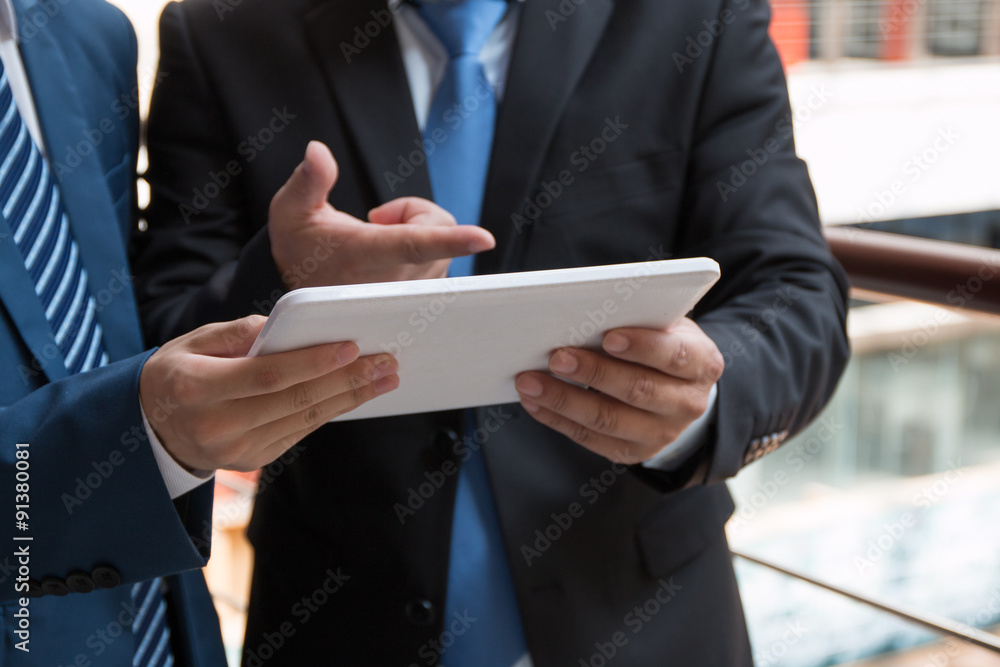 Businessman using a tablet Businessman using a tablet
