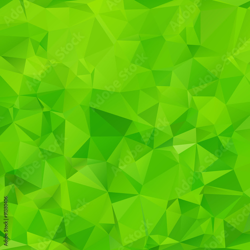 Abstract green polygon triangle