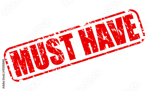Must Have red stamp text