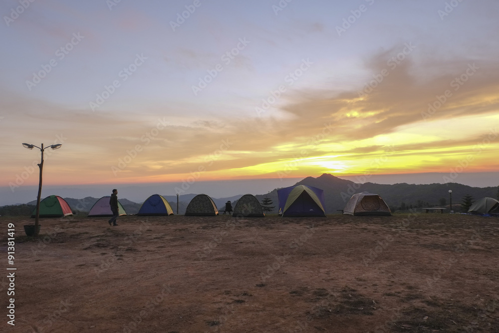 camping tent camp nature mountain