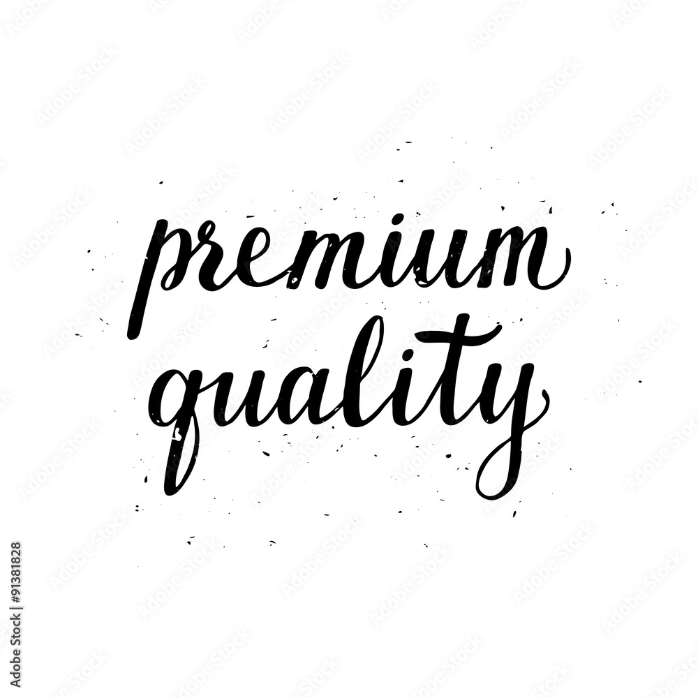 Fototapeta premium Typographic poster with hand drawn lettering