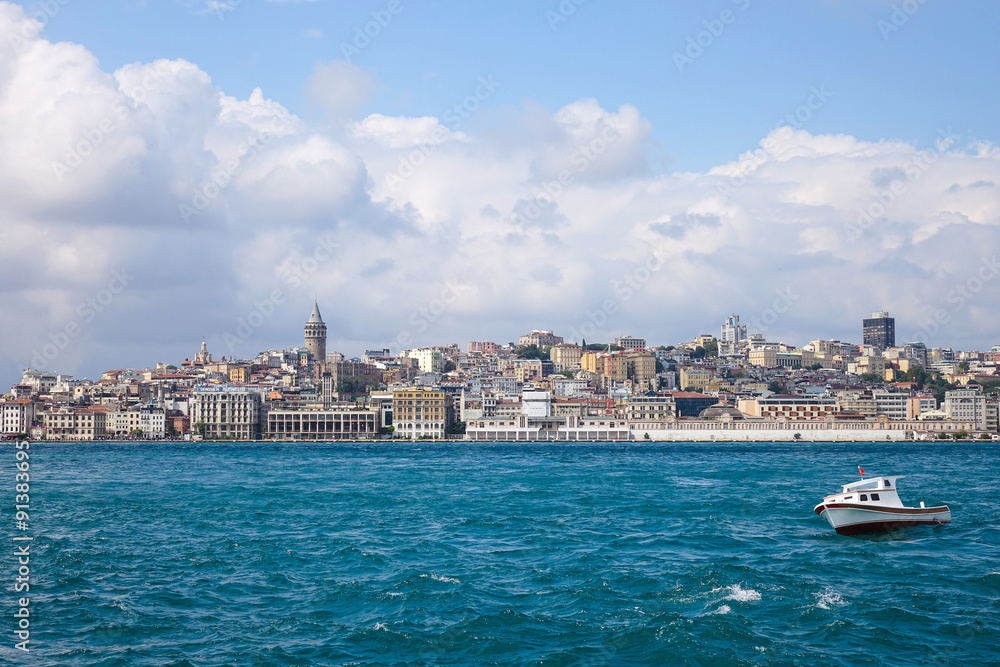 Galata tower in Istanbul, Turkey.