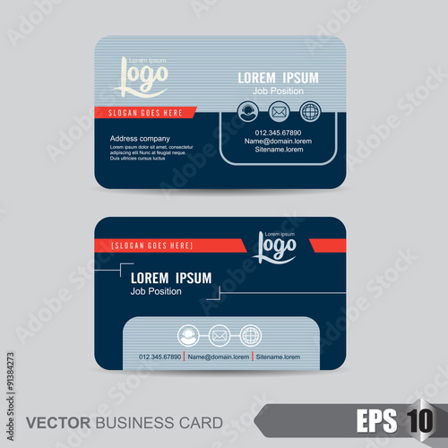 business card template,Vector illustration