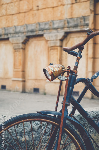 Canvas Print Old rusted bicycle