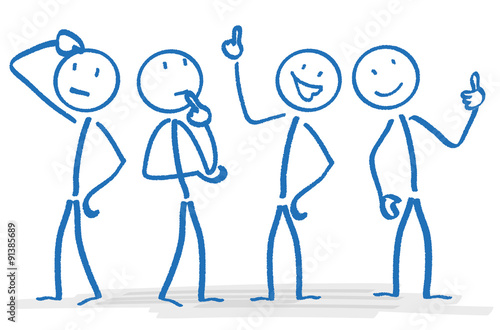 Stickmen Business Concept Planning