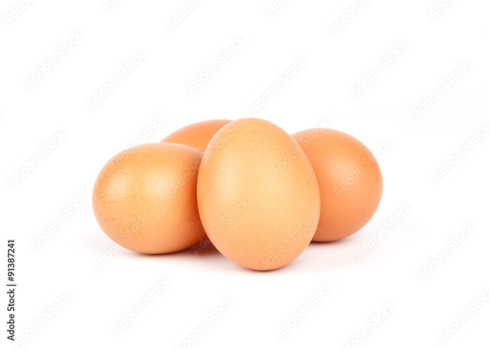 eggs isolated on white background eggs isolated on white background
