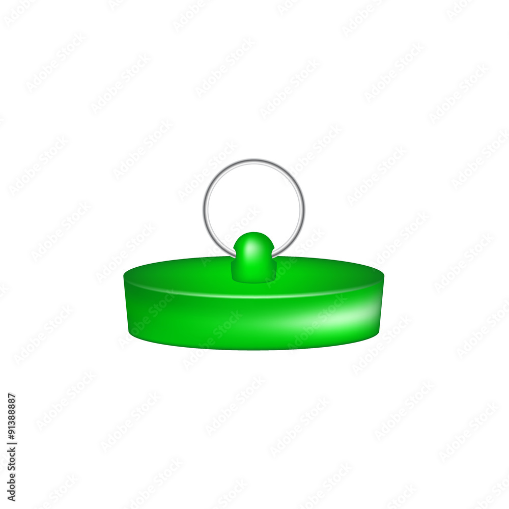 Fototapeta premium Rubber plug in green design