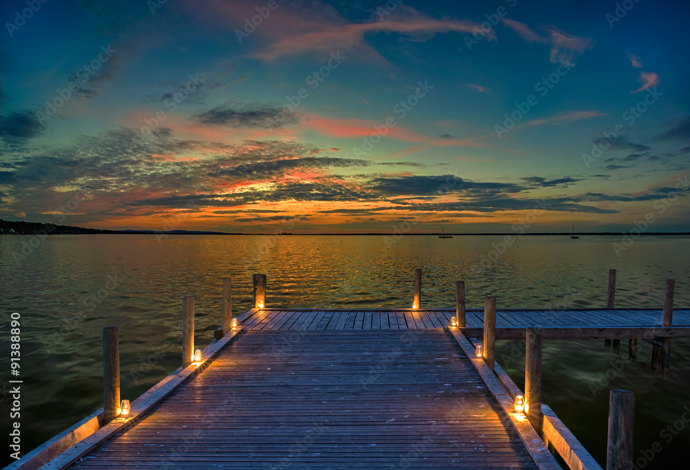 Fototapeta premium Abendstimmung am Meer