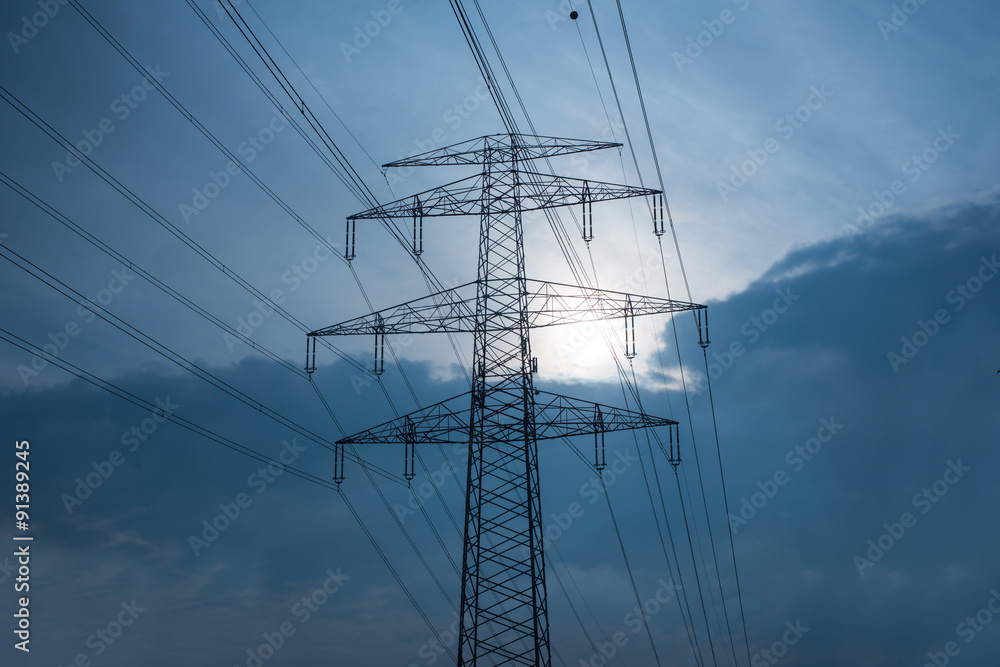 Electric poles with leads