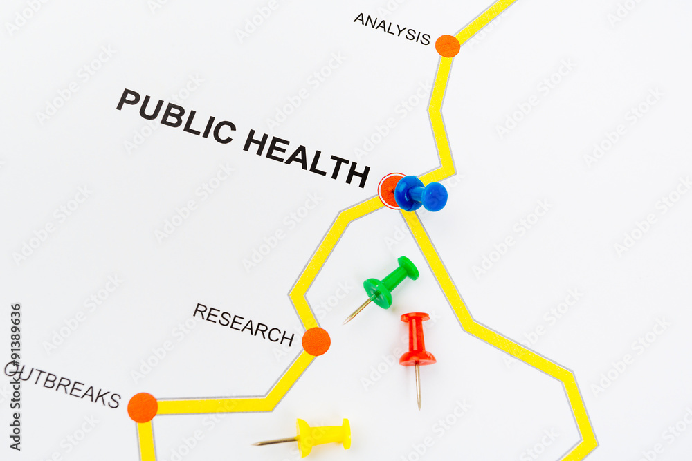 Road map to health concept Road map to health concept