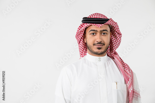 Portrait of Arab man. photo