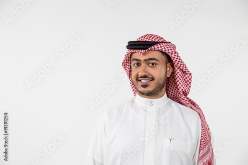 Portrait of Arab man. photo