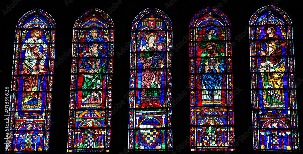 Stained Glass at Chartres Cathedral