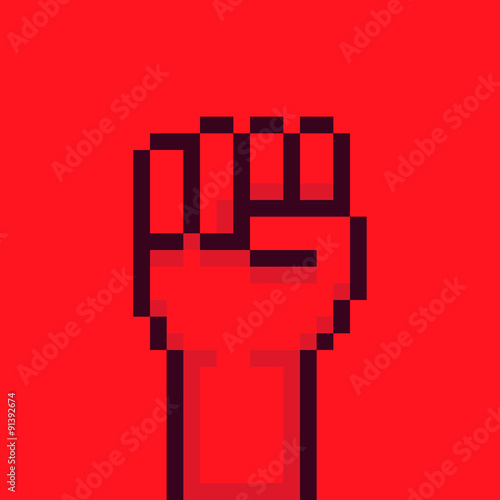 Pixel Rebel Hand