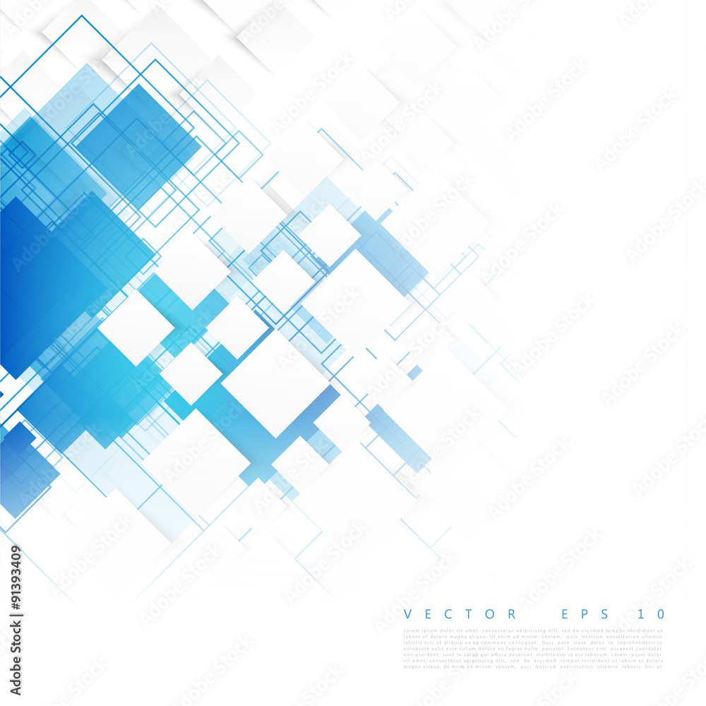 Vector blue squares. Abstract background. Vector blue squares. Abstract background.