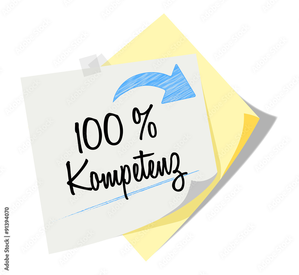 Post it | Notizzettel | 100 % Kompetenz | Scribble Post it | Notizzettel | 100 % Kompetenz | Scribble