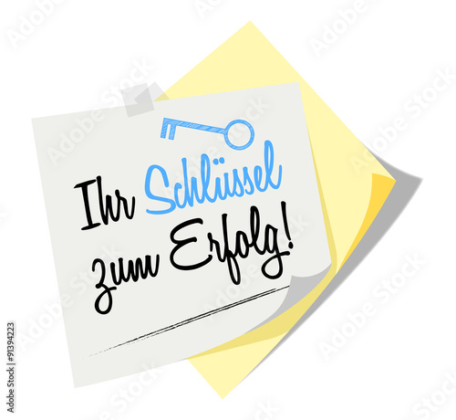 Post it | Notizzettel | Ihr Schlüssel zum Erfolg! | Scribble