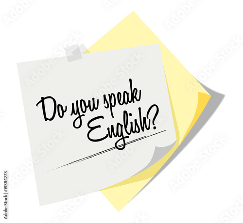 Post it | Notizzettel | Do you speak English? | Scribble