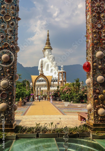 Buddha image at Wat Phra That Pha Son Kaew, Petchaboon, Thailand