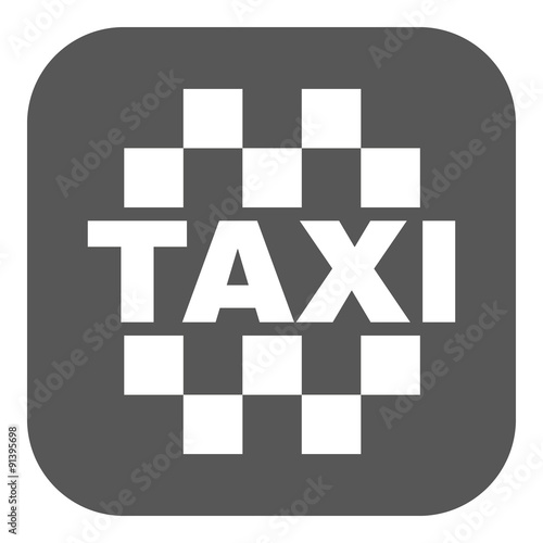 The taxi icon. Cab and taxicab symbol. Flat