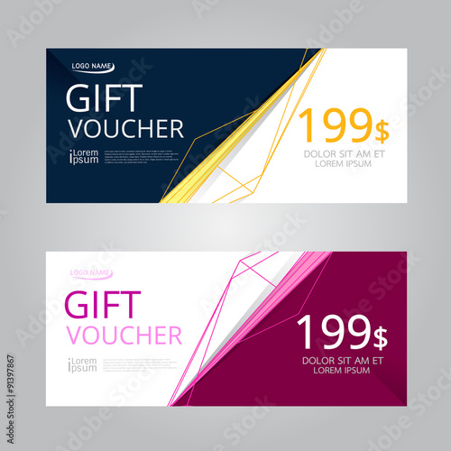 Vector design for Gift Voucher, Coupon