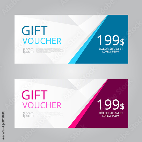 Vector design for Gift Voucher, Coupon