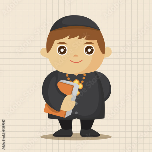 pastor and nun theme elements
