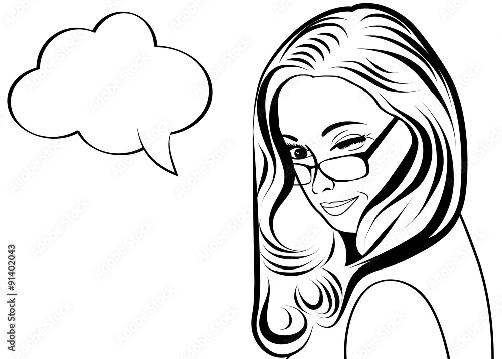 pop art cute retro woman in comics style pop art cute retro woman in comics style