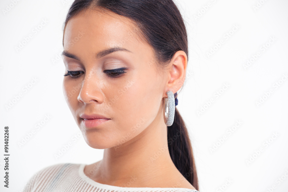 Beauty portrait of a charming woman posing Beauty portrait of a charming woman posing