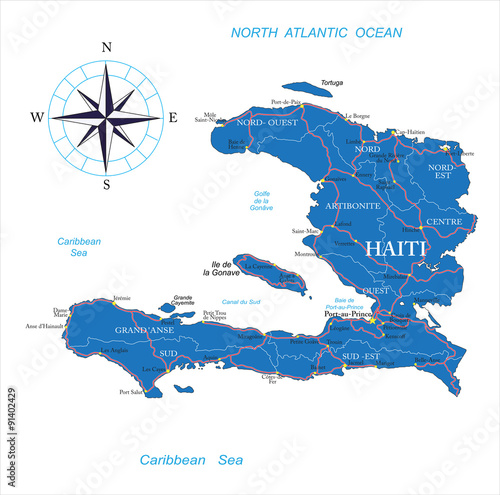 Haiti map photo