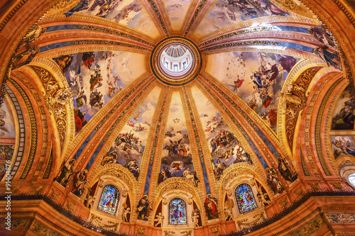 Dome Stained Glass San Francisco el Grande Madrid Spain