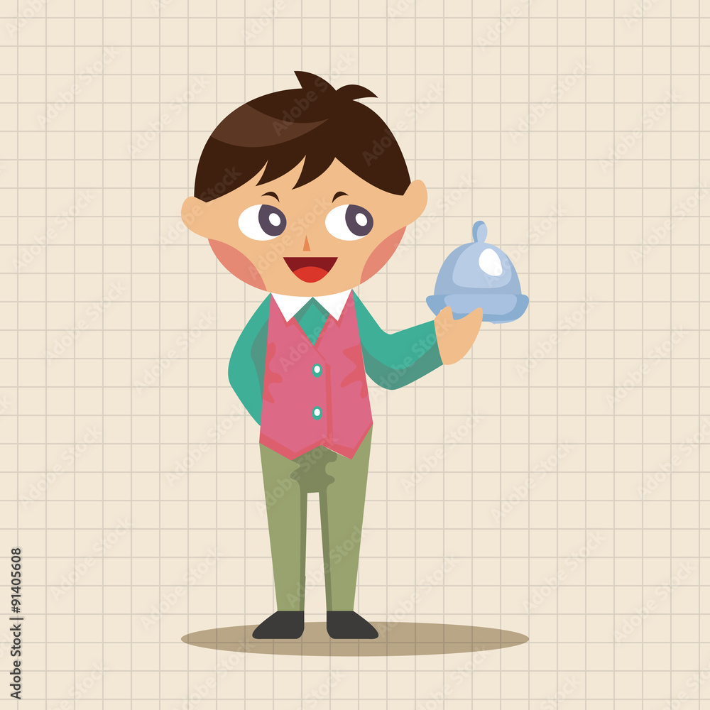 waiter theme elements waiter theme elements
