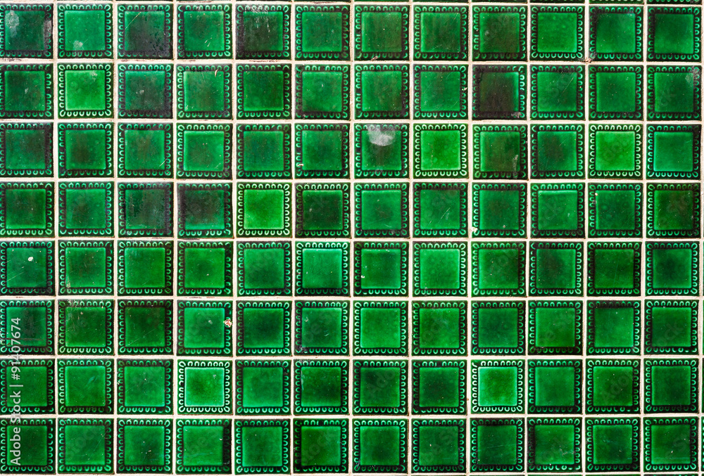 green tile pattern design background green tile pattern design background