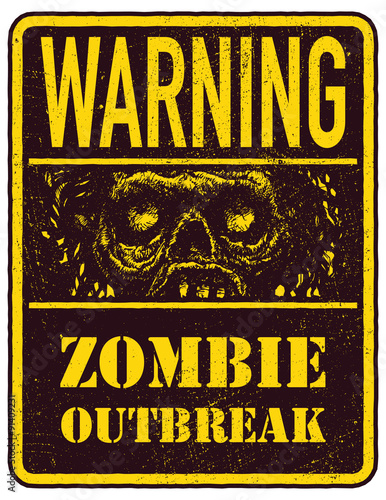 Poster Zombie Outbreak. 