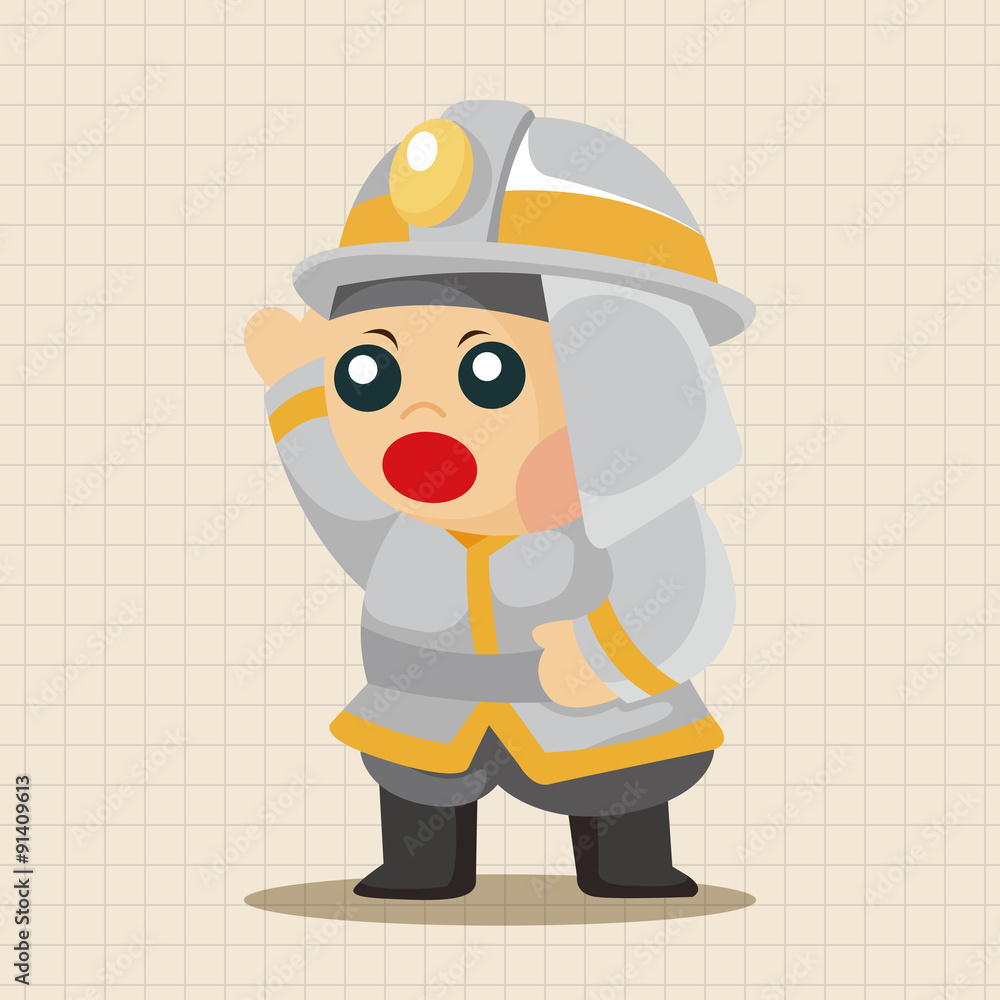 fireman theme elements fireman theme elements