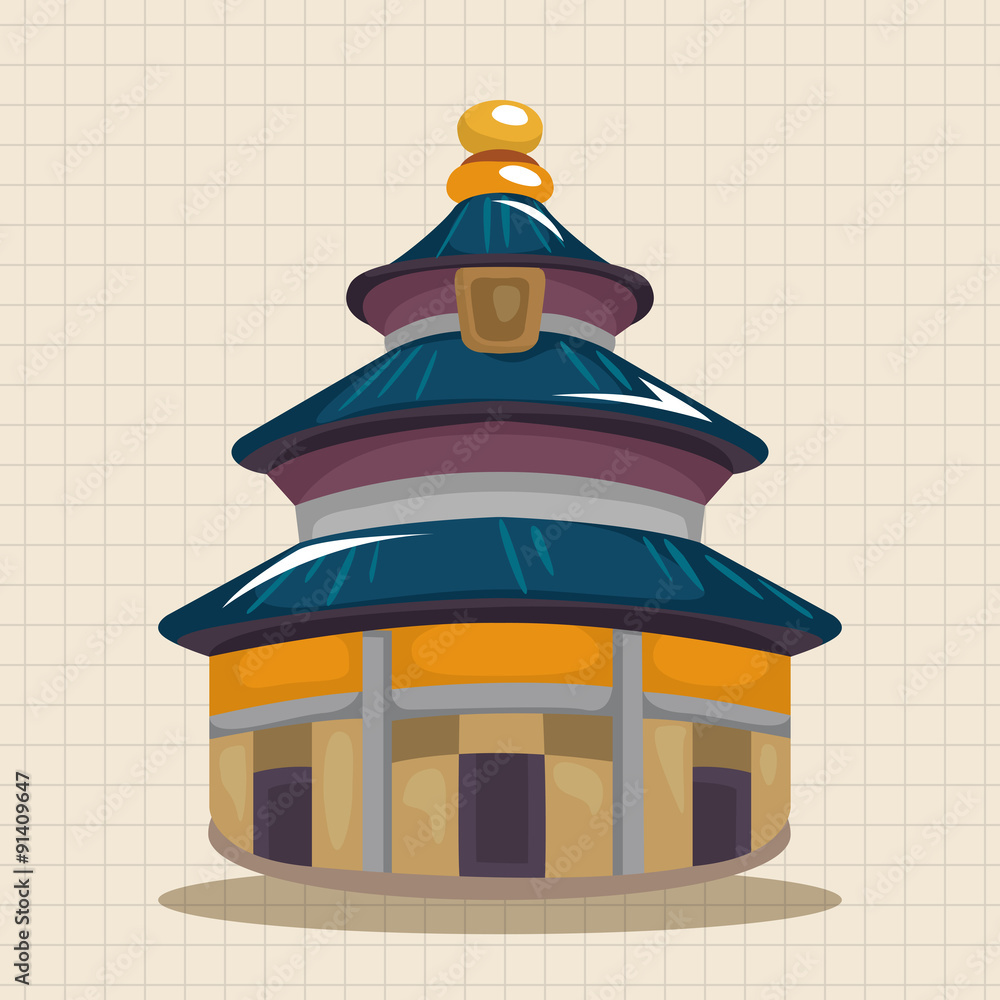 Chinese building theme elements Chinese building theme elements
