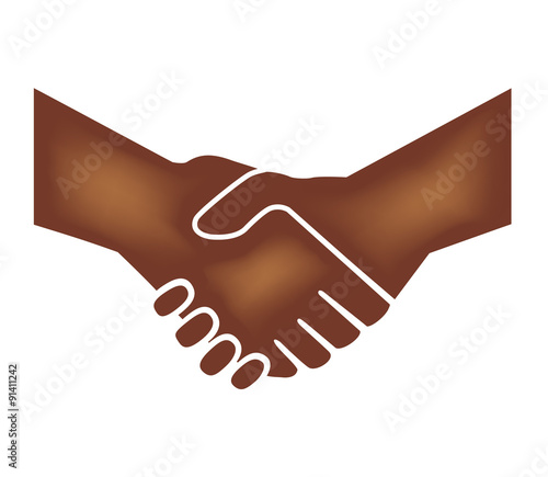 Vector image of a handshake